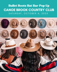 Bullet Boots Hat Bar Pop-Up at Canoe Country Club (Reservation)