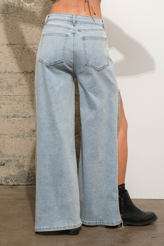 Lightwash RS Side Slit Jeans