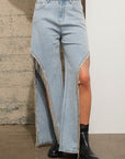 Lightwash RS Side Slit Jeans