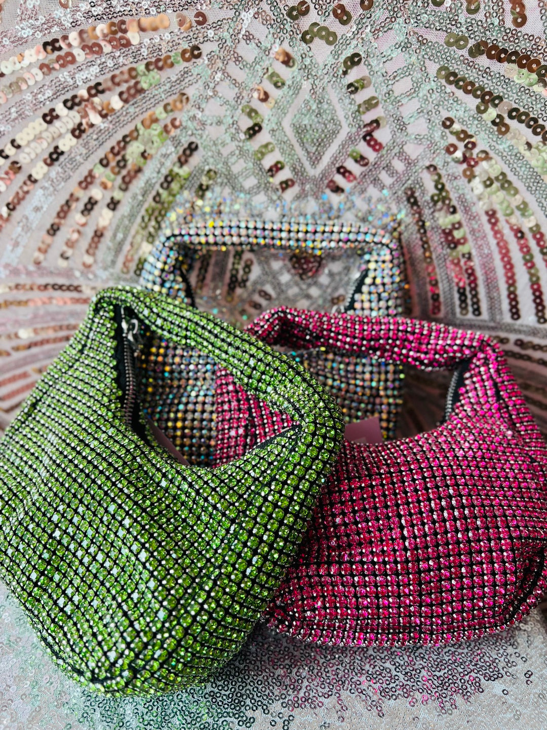 Rhinestone Mini Handle Purse
