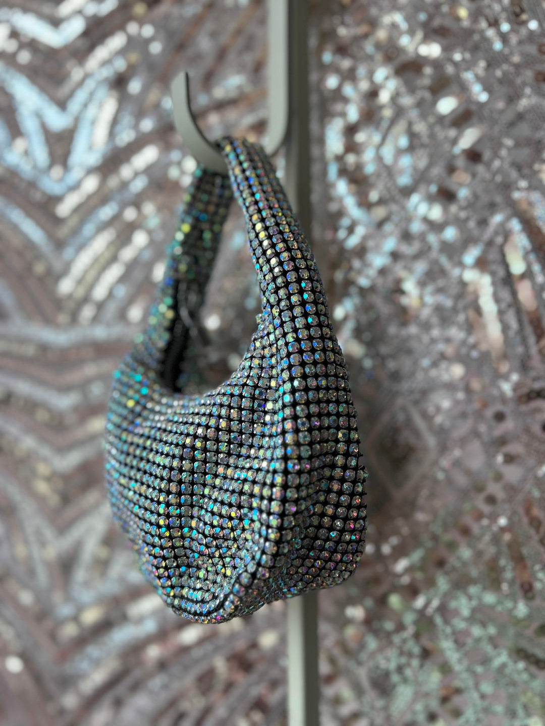 Rhinestone Mini Handle Purse