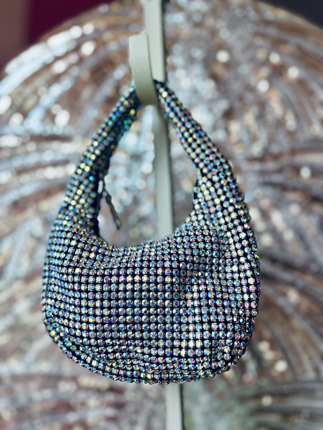 Rhinestone Mini Handle Purse