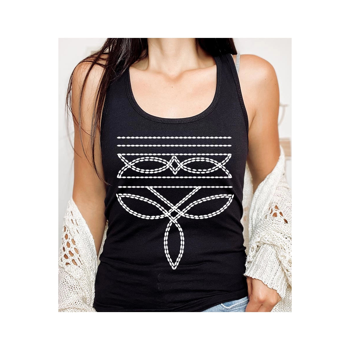 Western Boot Stich Tank