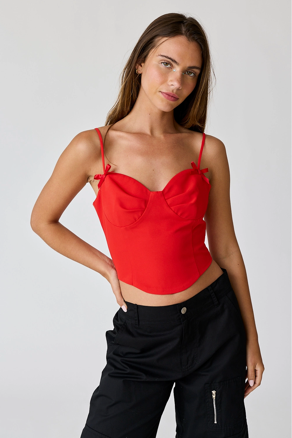 Red Bow Bustier