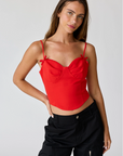 Red Bow Bustier