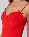 Red Bow Bustier