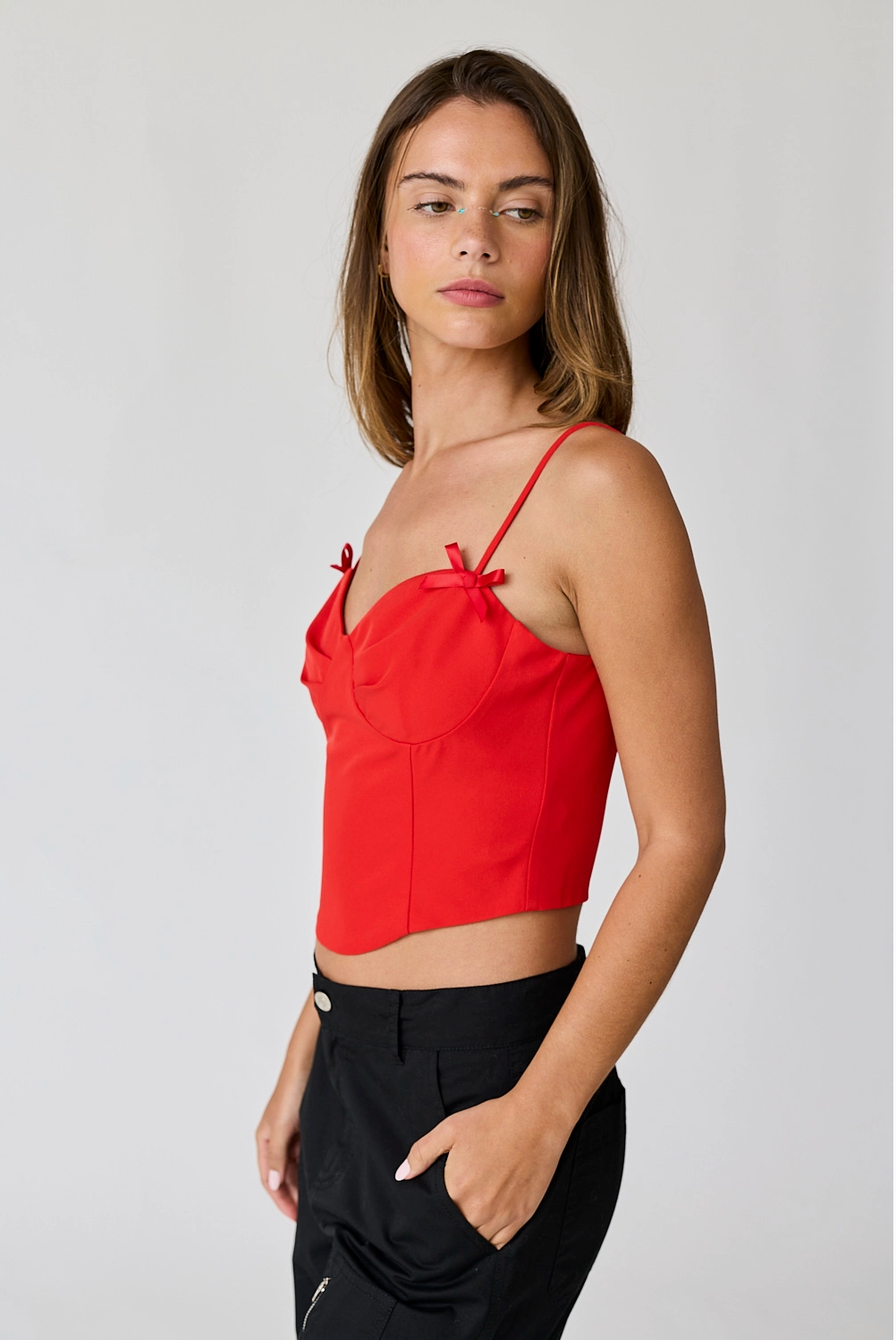 Red Bow Bustier
