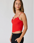 Red Bow Bustier