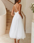 White Tulle Middie Dress