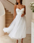 White Tulle Middie Dress