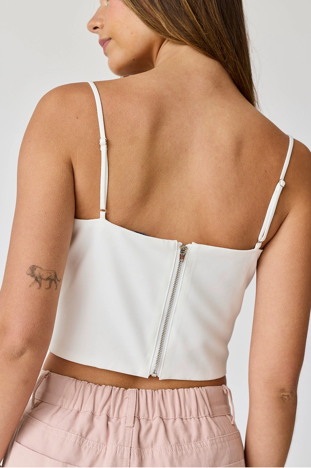 White Bow Bustier
