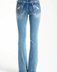 Hat on Boot Pocket Medium Wash Jeans
