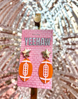 GAMEDAY Star and Football Earrings