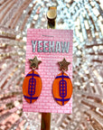 GAMEDAY Star and Football Earrings