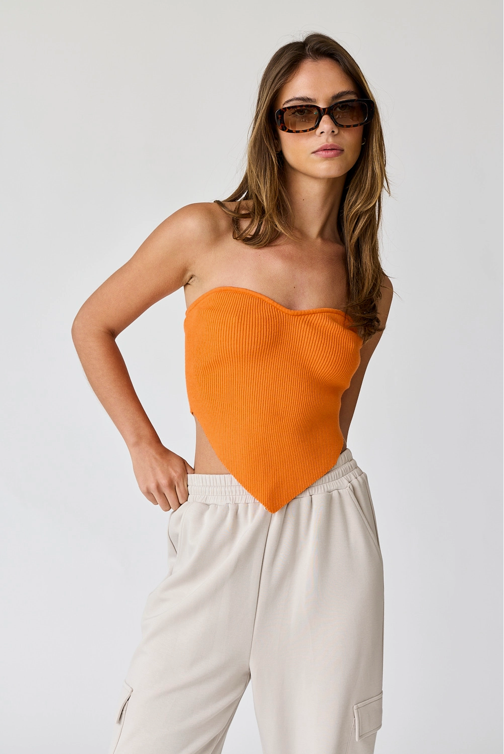 rib tube tops melt the lady チューブトップ melt the lady rib tube tops チューブトップ