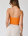 Orange Rib Tube Top