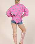 Disco Hat Pink Blouse