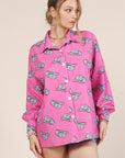 Disco Hat Pink Blouse