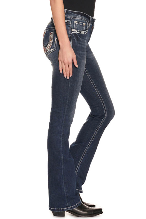 Horseshoe Pocket Bootcut Jeans