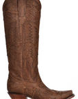 Ladies Brown Eagle Vintage Snip Toe Boots