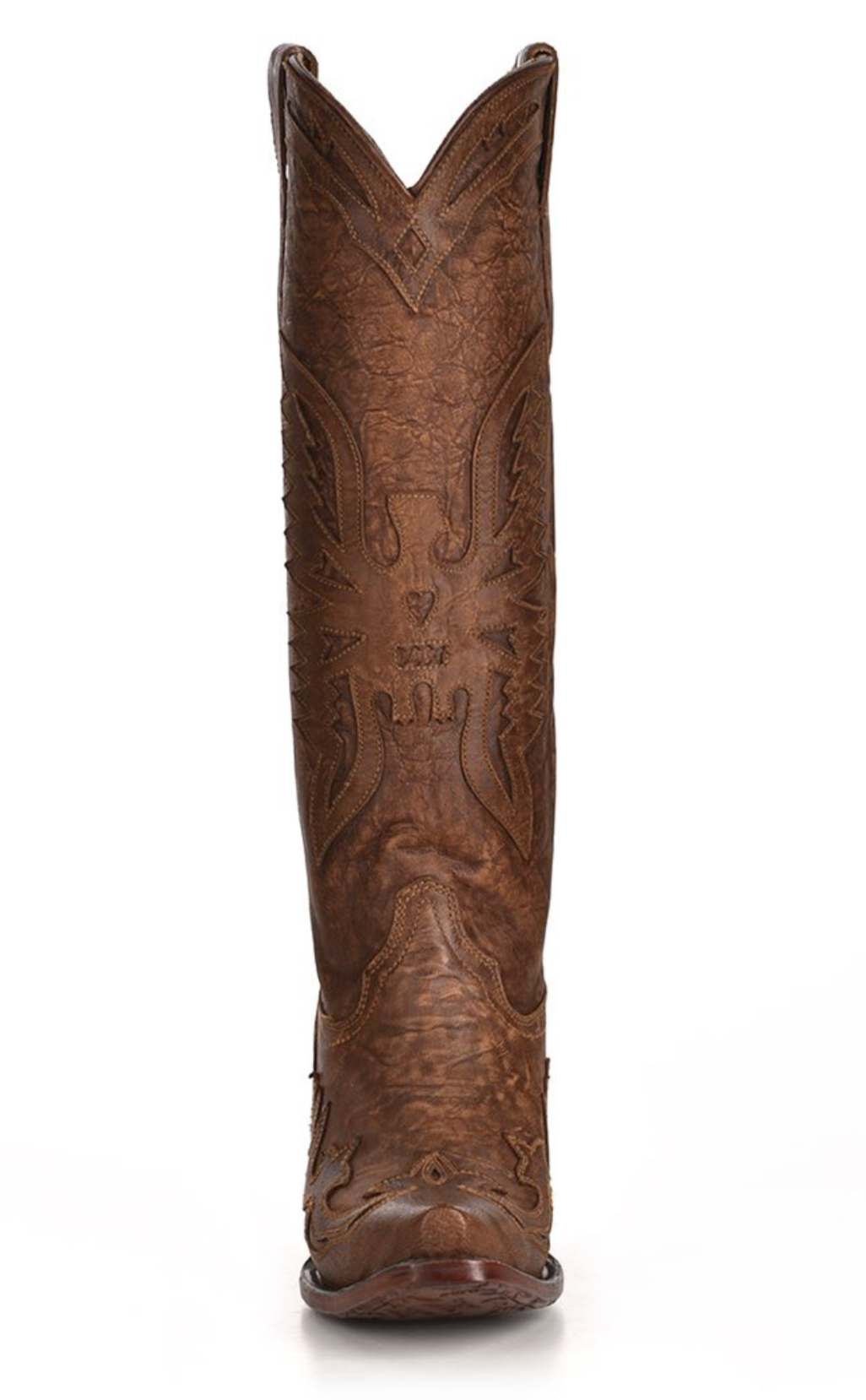 Ladies Brown Eagle Vintage Snip Toe Boots