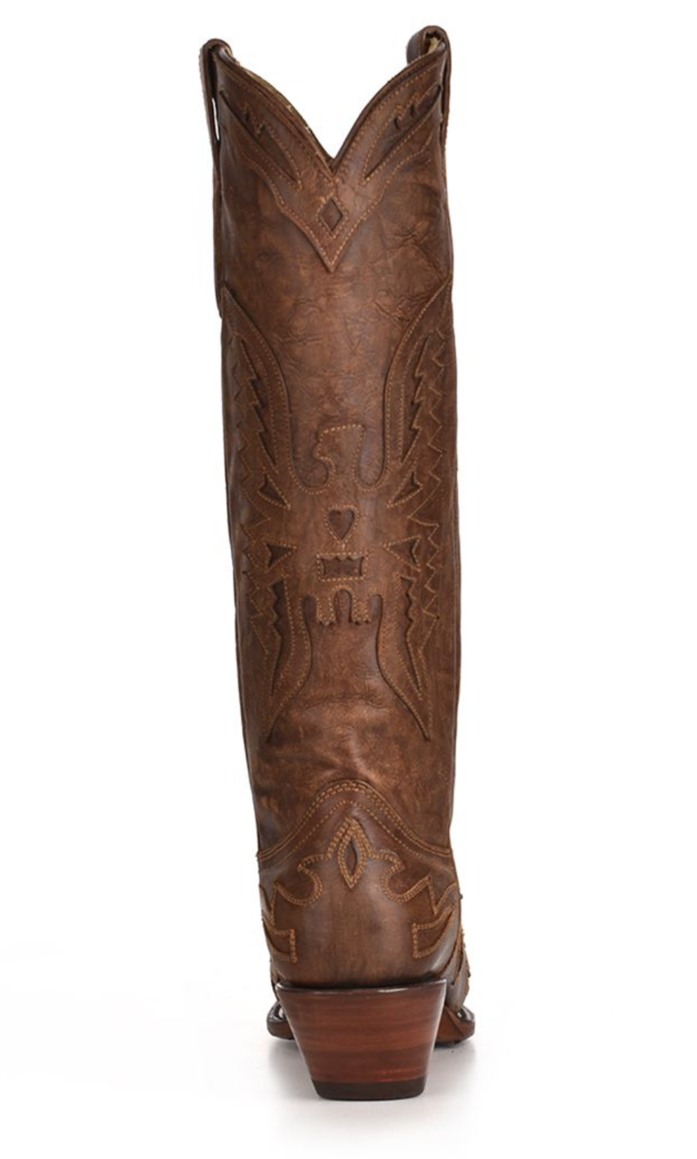 Ladies Brown Eagle Vintage Snip Toe Boots