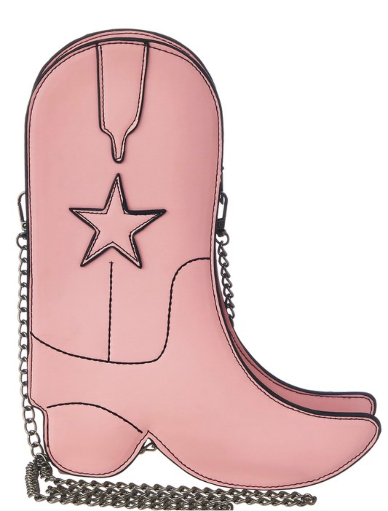 Faux Leather Boots Crossbody