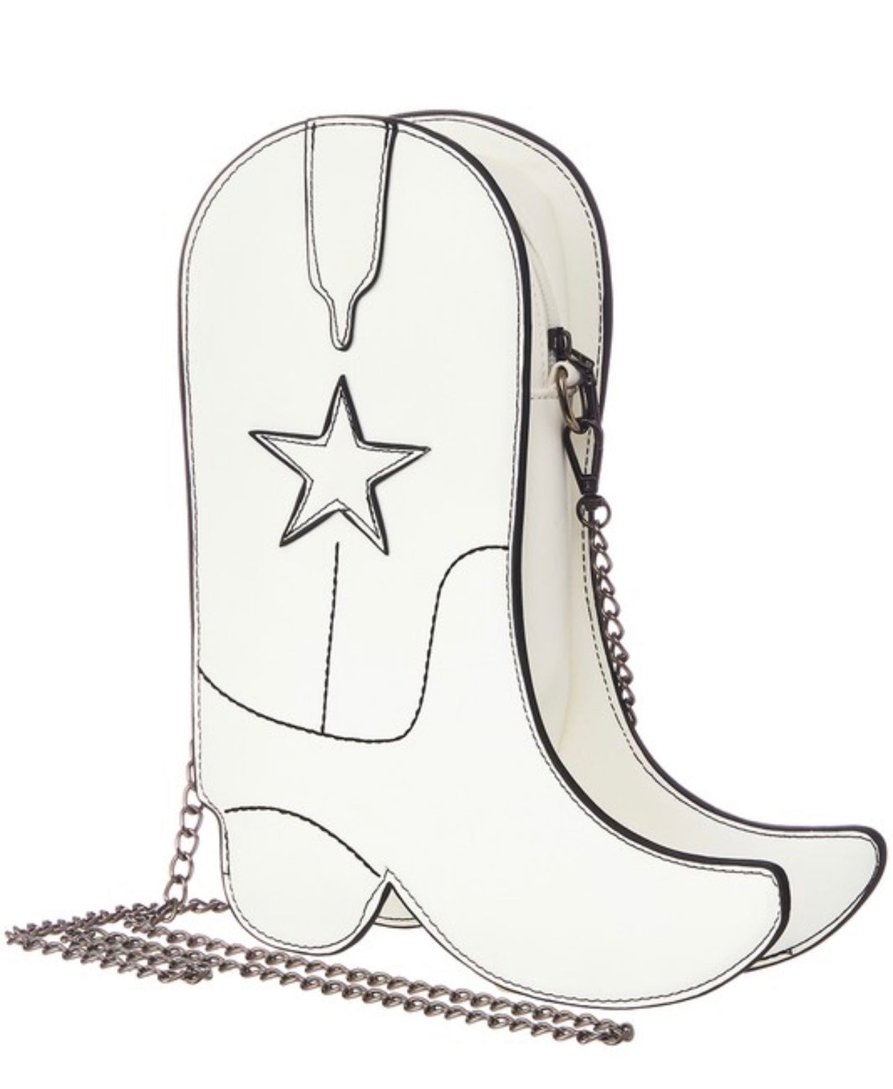 Faux Leather Boots Crossbody