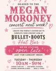 Hat Bar Appointment (Deposit) - Megan Moroney Concert Edition