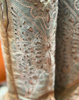 Mint Glitter Butterfly Boots