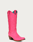 Hot Pink Leather Cowboy Boots
