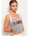 GAMEDAY Satin Bow Bustier Florida