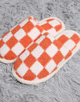 Tennessee Orange Checker Fuzzy Slippers