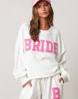 Bride Jeweled White Sweatshirt