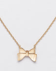 18K Dipped Mini Bow Necklace