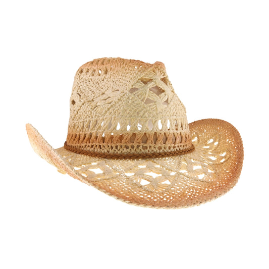 Ombre Straw Cowboy Hat